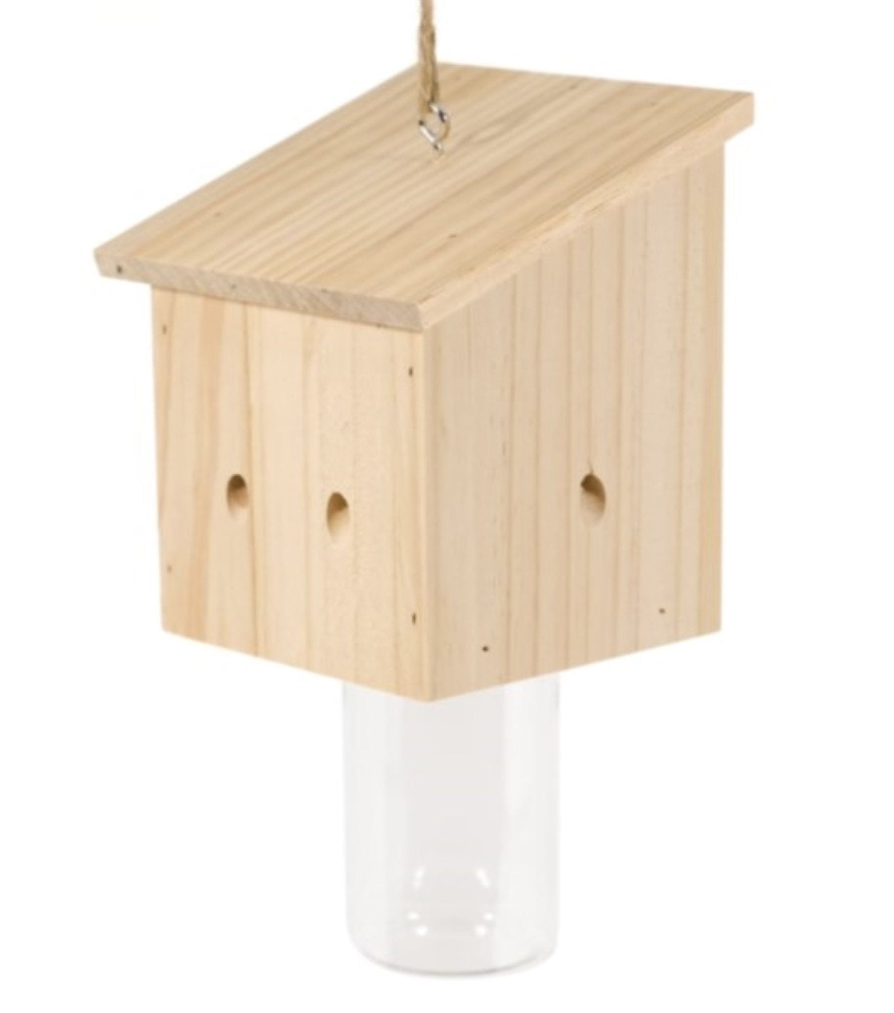 Durable Outdoor Carpenter Bee Trap – Pine Wood, Eco-Friendly, Hanging or Mounting, Multiple Styles